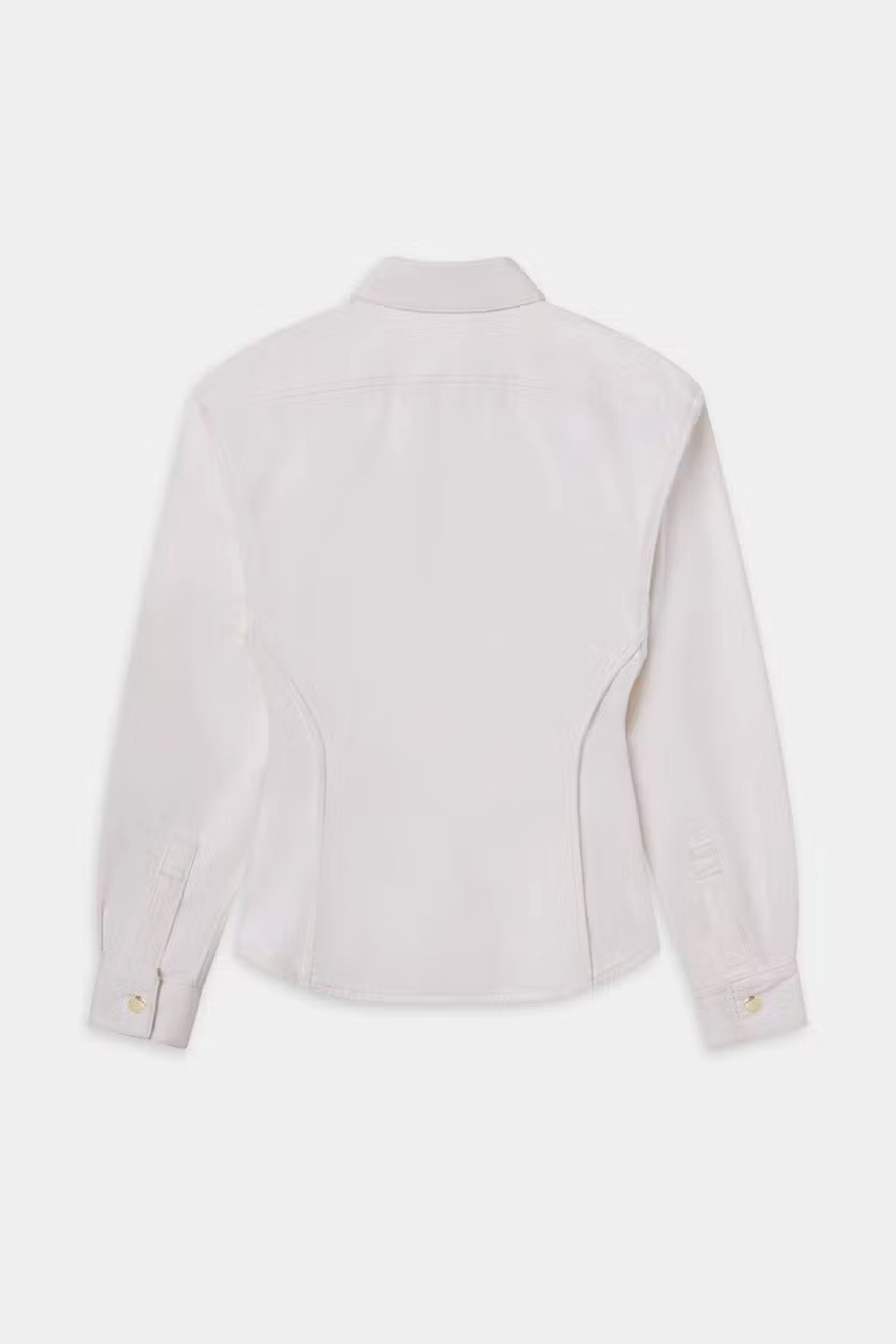 FRAME | The Sculpted Shirt - Au Natural Clean Seamless Shoulder Construction