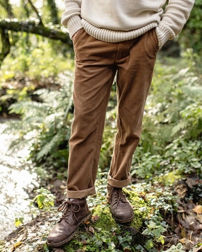 Adventurer Cord Trouser - Coconut Smooth Fit Lining Active Stretch