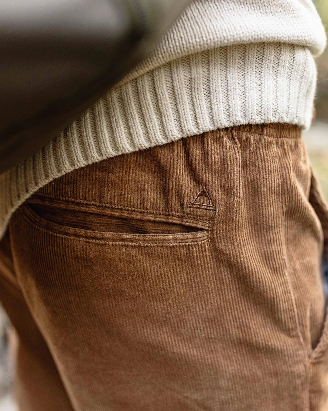 Adventurer Cord Trouser - Coconut Premium Stretch All Day Wear Comfort
