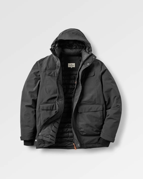 Relaxed Daily Style Explorer Waterproof Down Parka - Black