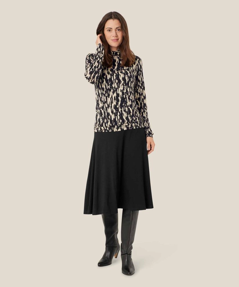 FlatlockStitching 1009825  Brooklyn Jersey Top - Black
