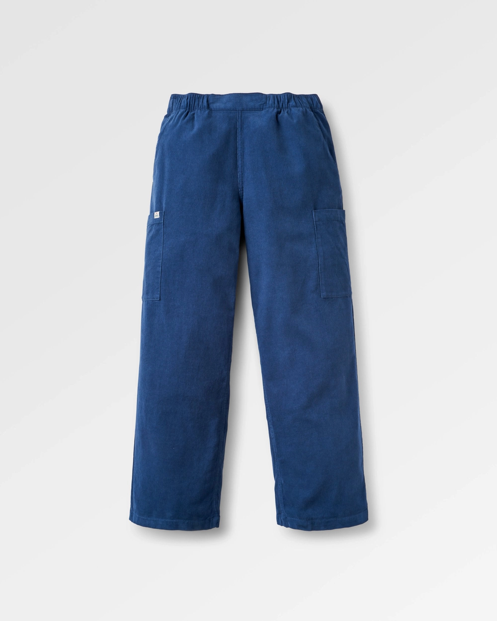 Someday Organic Cotton Corduroy Trouser - Dark Denim Dynamic Fit
