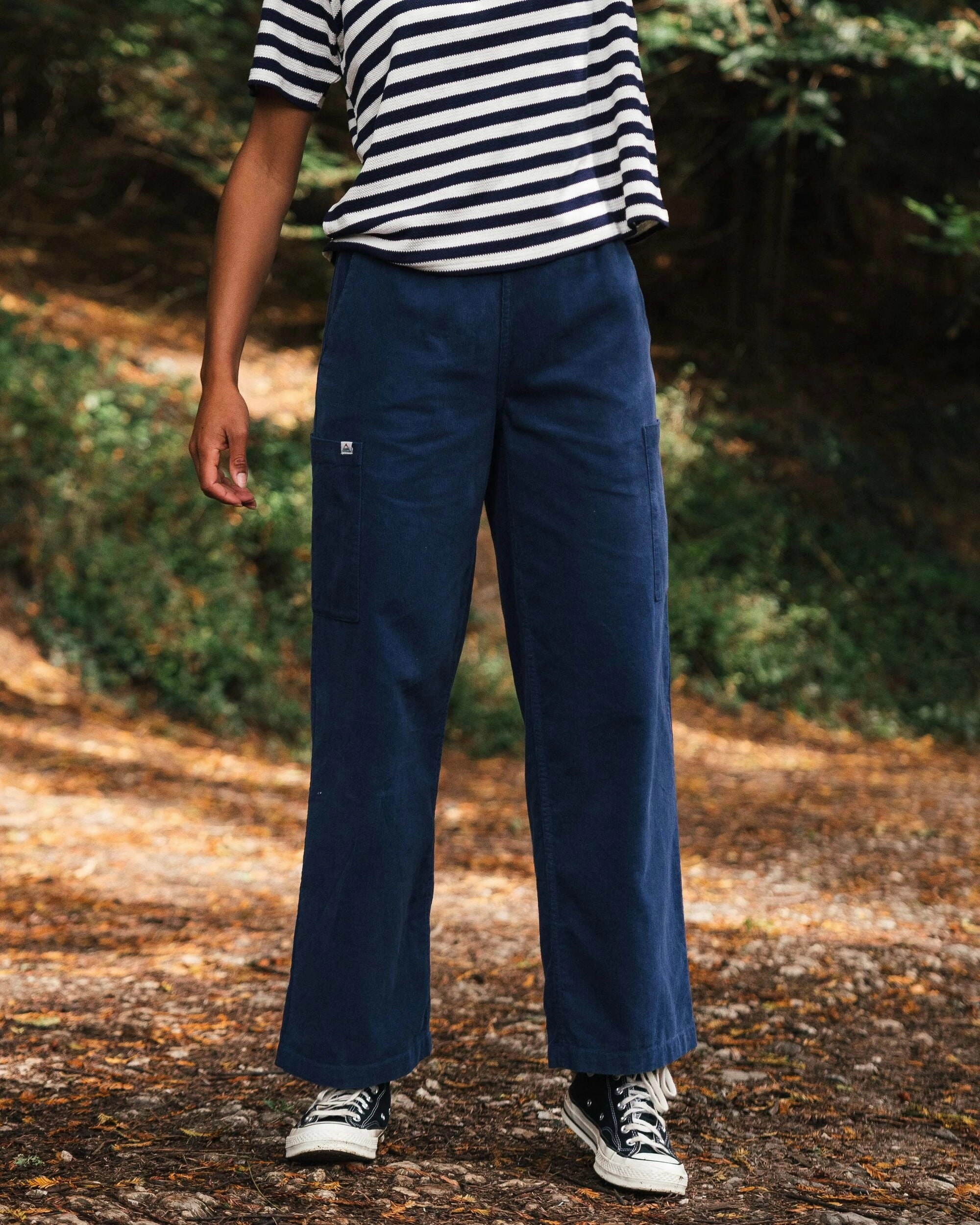 Cool Comfort Skinny Fit Someday Organic Cotton Corduroy Trouser - Dark Denim