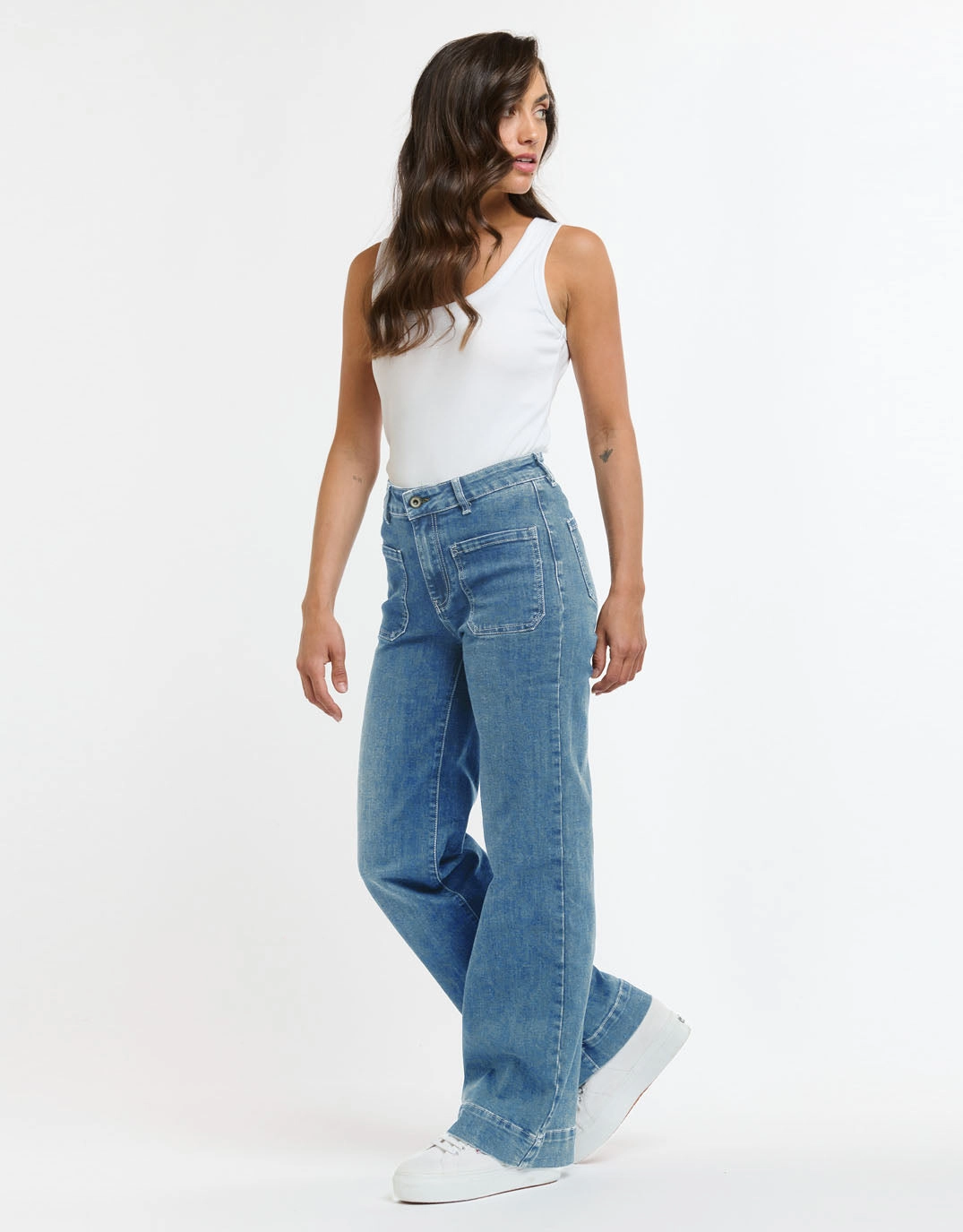 Customizable length Modern Shopping Day Bobbi Denim Jeans - Light Denim