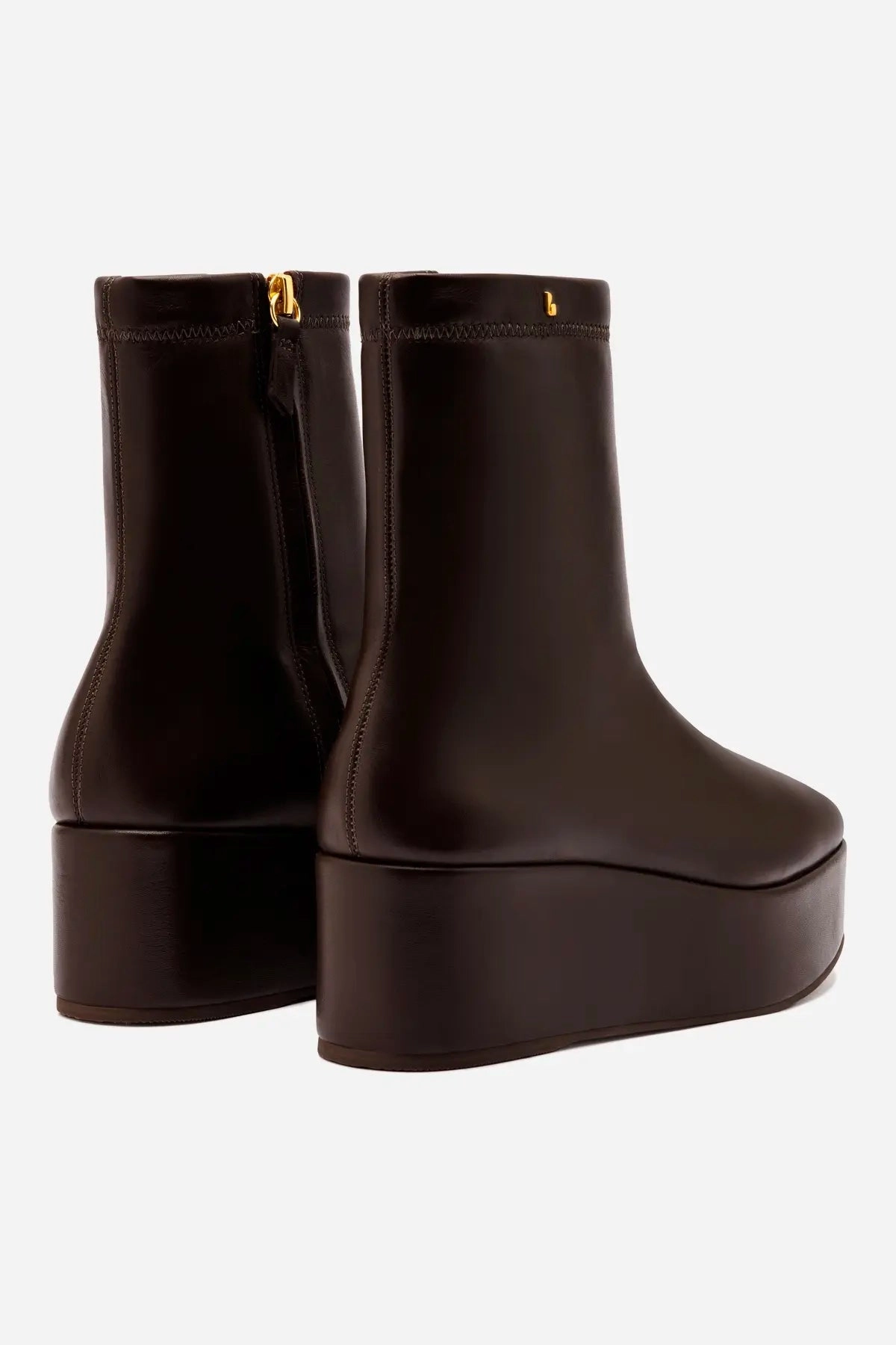 All Day Comfort Design Multi   Purpose Dani Flatform Boot In Brown Leather