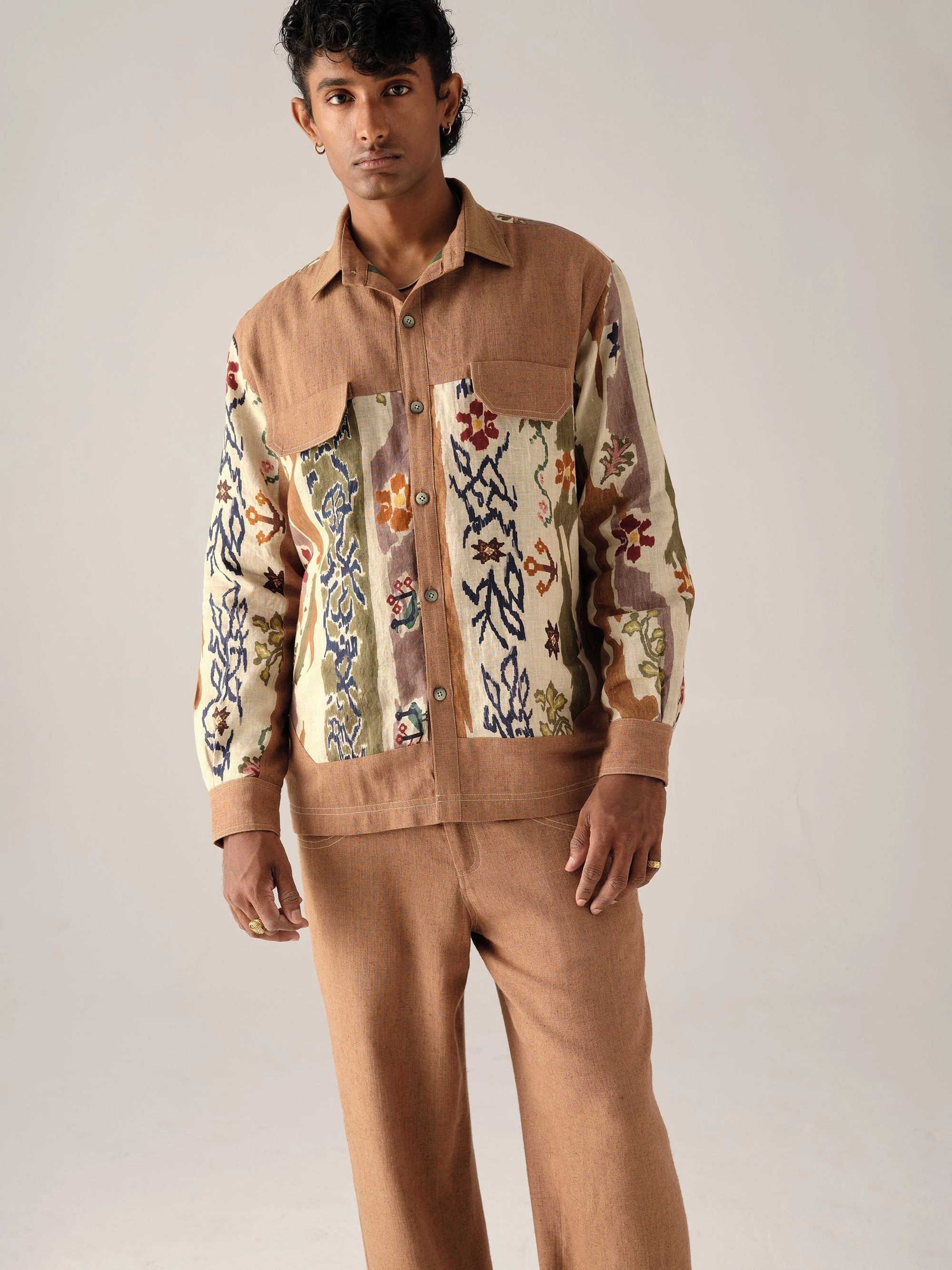 Retro Shacket Set Soft Fleece