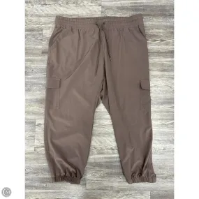 Fashion-Forward Compact Pack Athletic Pants By Old Navy In Taupe, Size: 2x