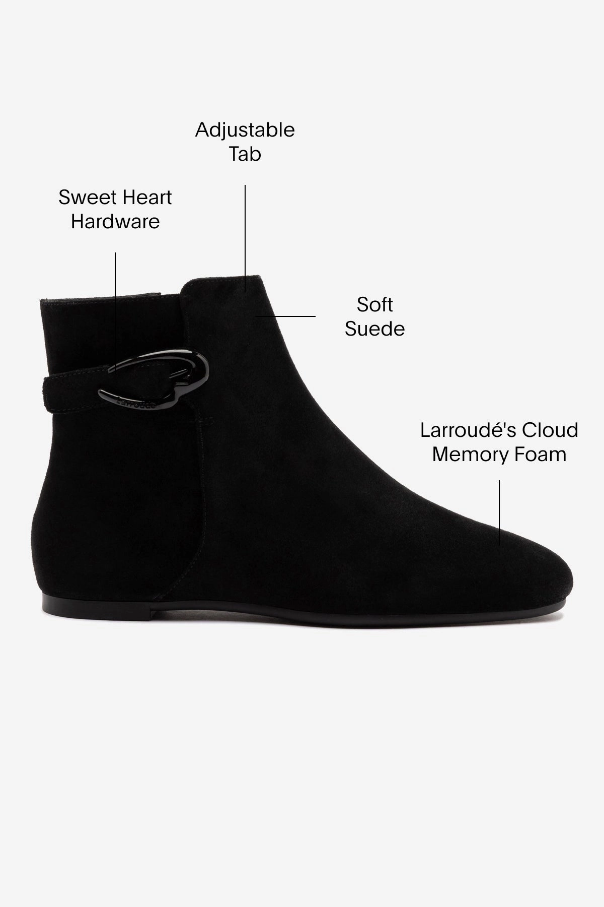Mini Verona Boot In Black Suede Eco Material Mountain Hike