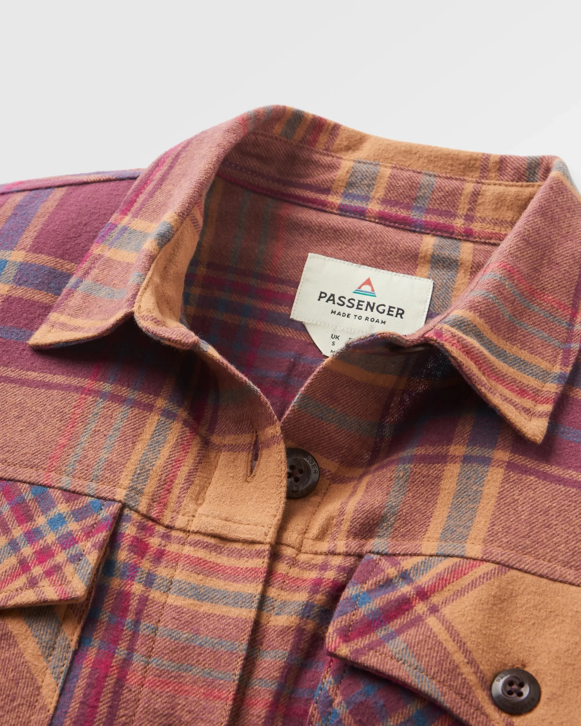 Stella Organic Cotton LS Shirt - Toffee Check Comfortable Wear