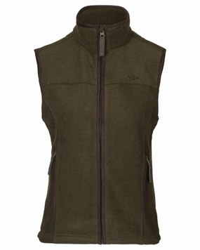 Seeland Womens Woodcock Ivy Fleece Waistcoat Expandable Side Gussets Flexible Joint Mobility
