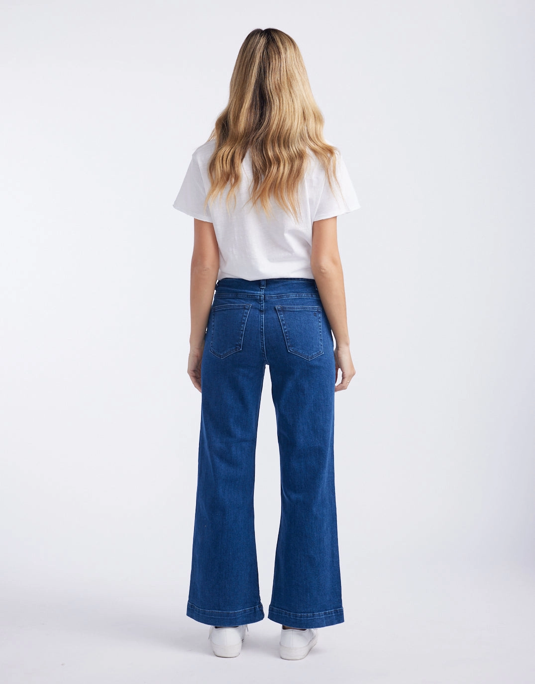 Smooth Breathable Freya Jeans - Mid West Blue