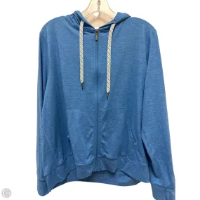 Athletic Jacket By Members Mark In Blue, Size: Xl Microfiber texture