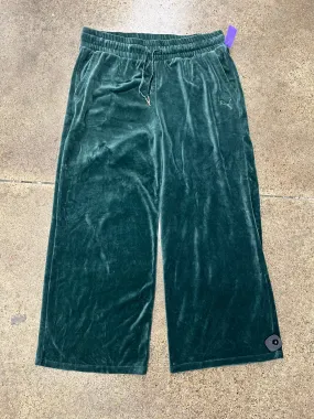 Athletic Pants By Puma In Green, Size:1X Minimal Stretch Fit