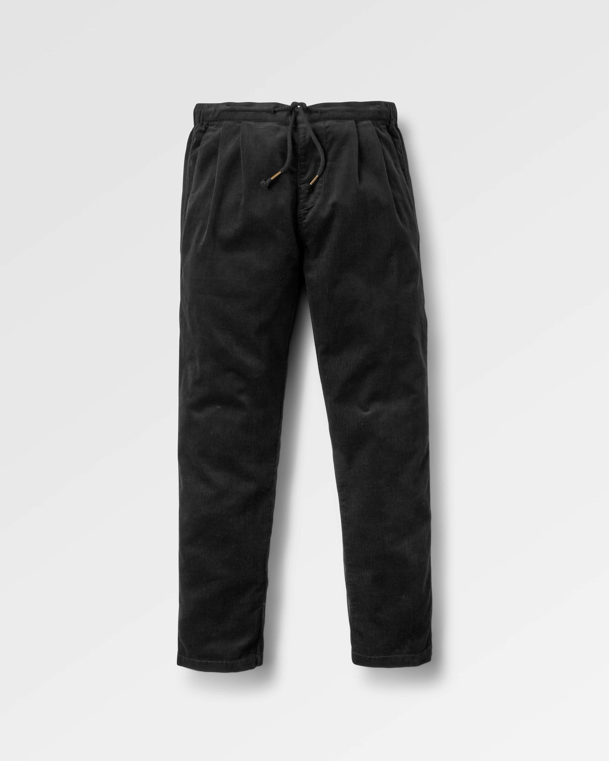 Timeless Appeal Compass Recycled Corduroy Trouser - Black