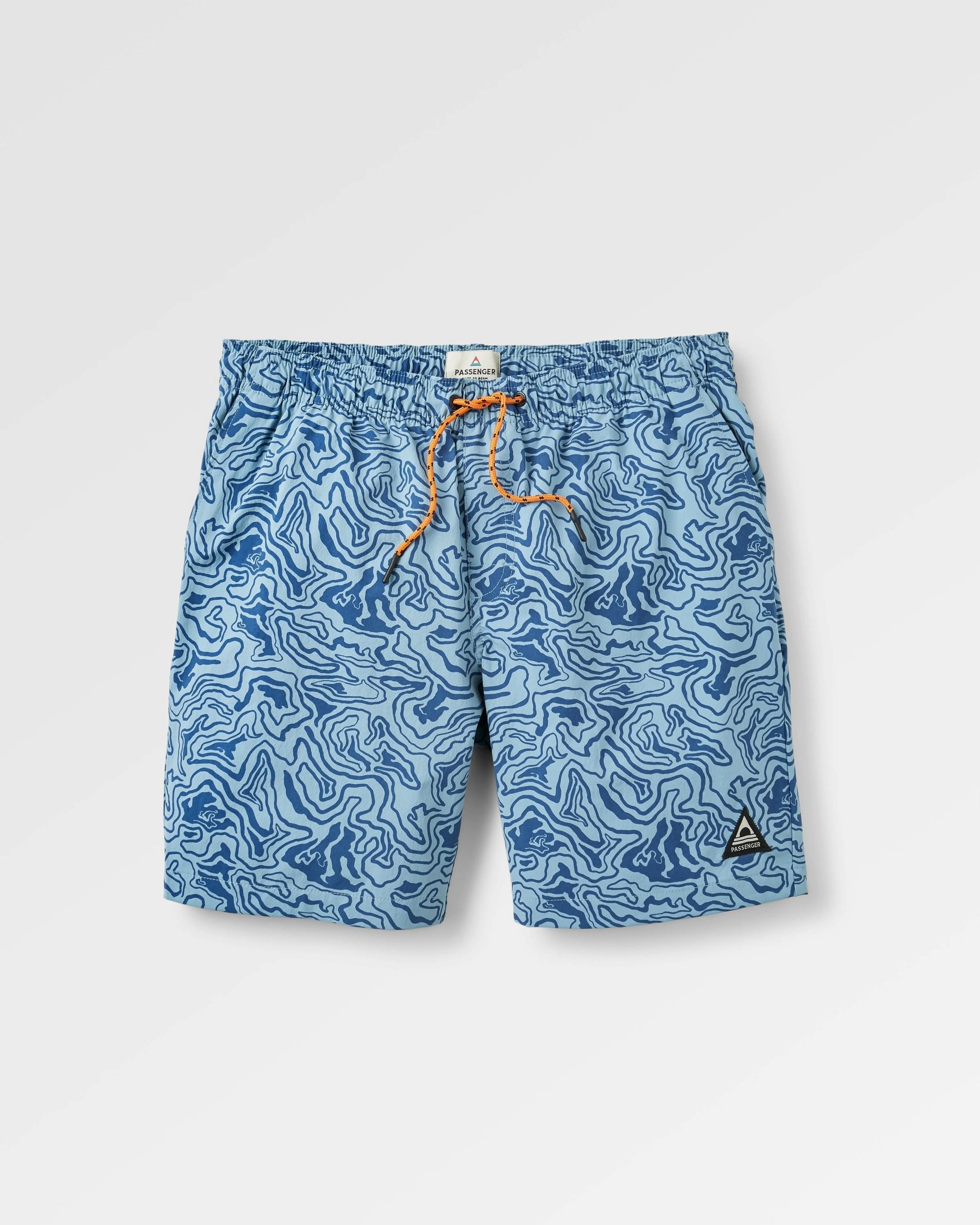 Lightweight Shorts Durable Hem Finishing Drifter NetPlus? Swim Lined Short - Strata Swirl Arctic
