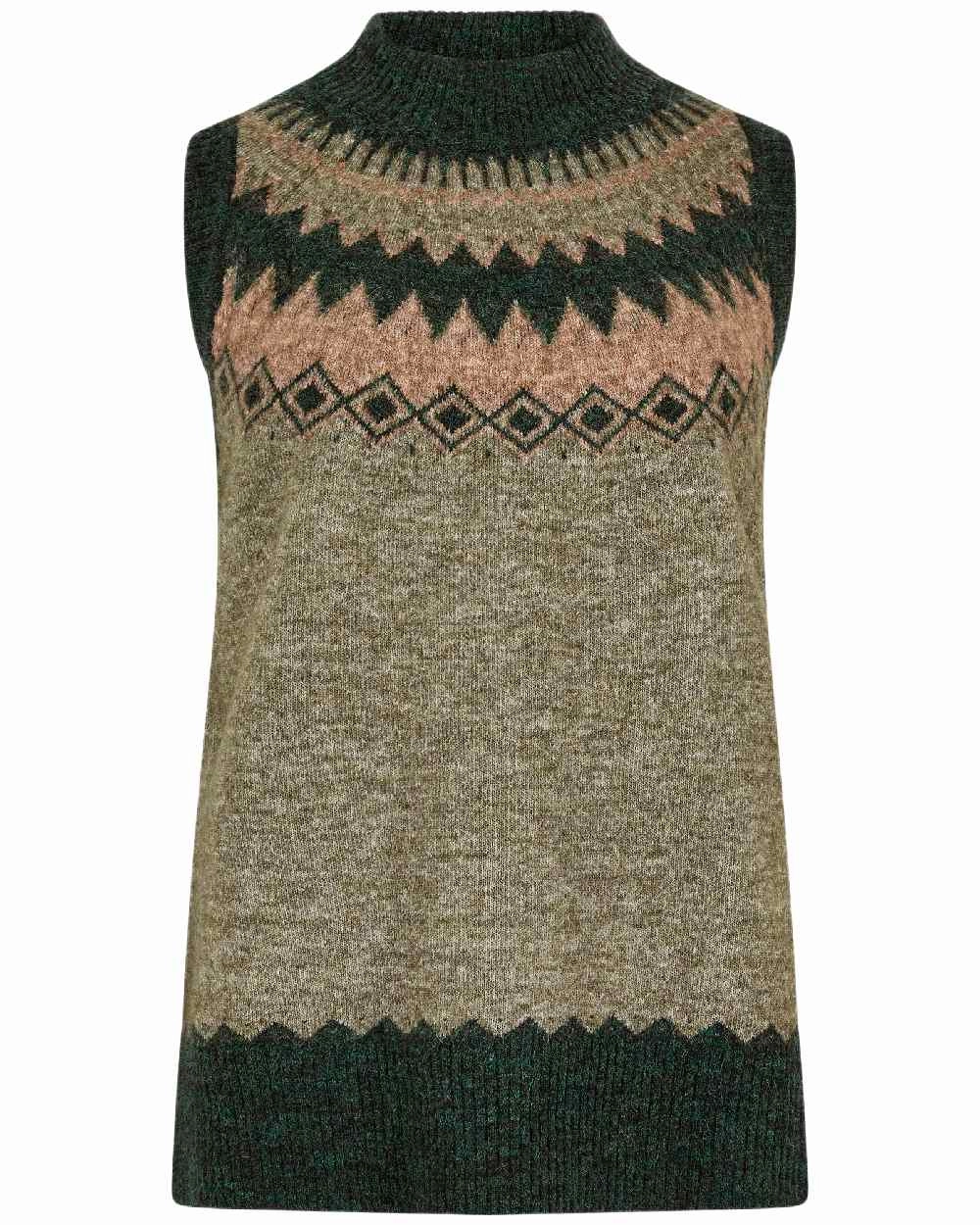TapedSeamConstruction Dubarry Womens Doyle Fair Isle Pattern Vest