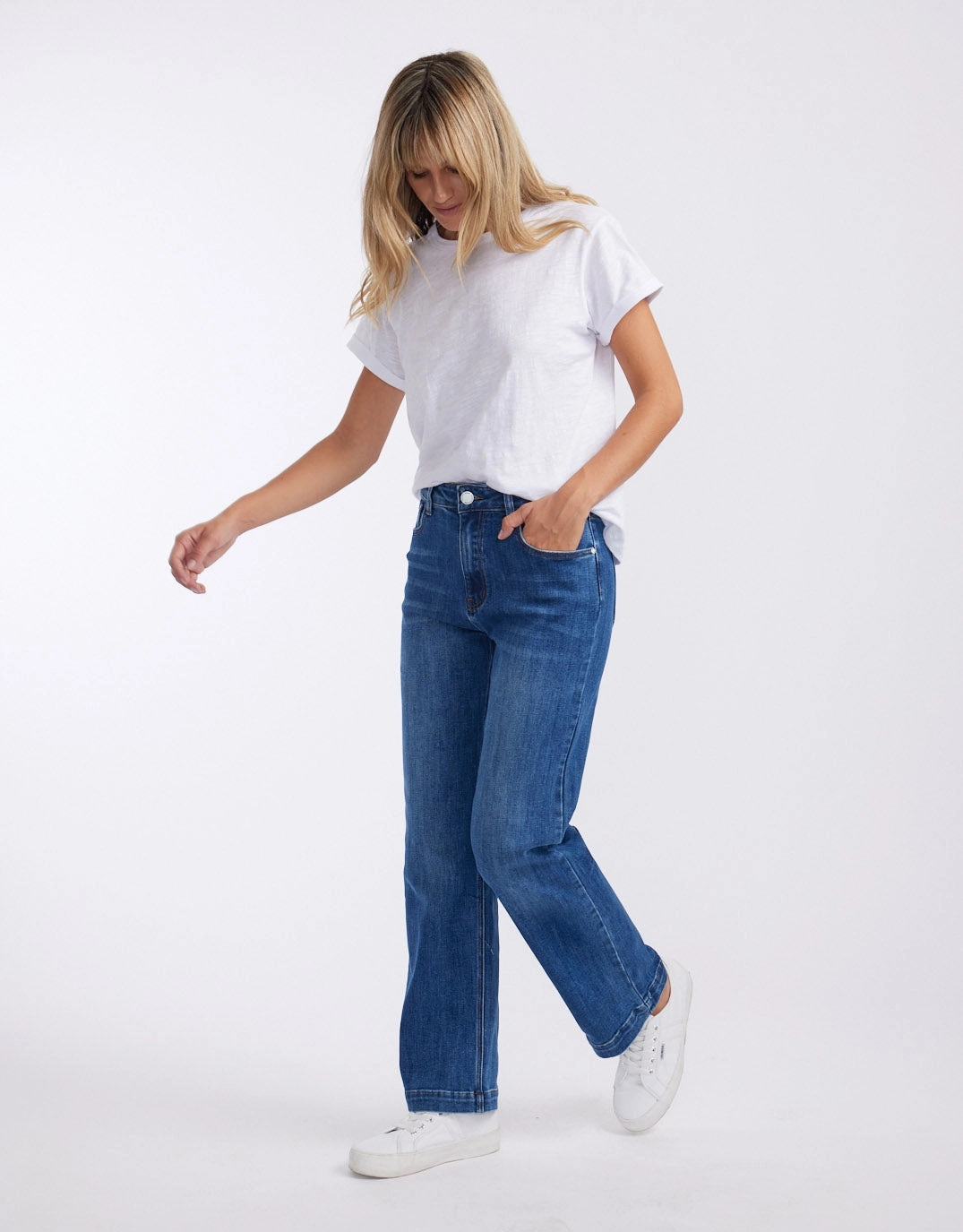 Closet Classic Stretch Straight Leg Jean - Dark Blue