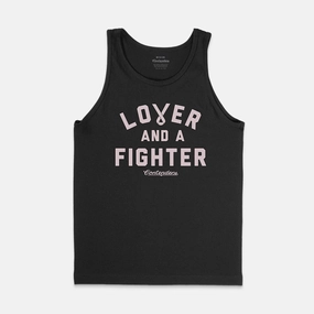 Architectural Tailoring Fitted Design WOMEN'S BREAST CANCER AWARENESS LOVER & FIGHTER RACERBACK TANK