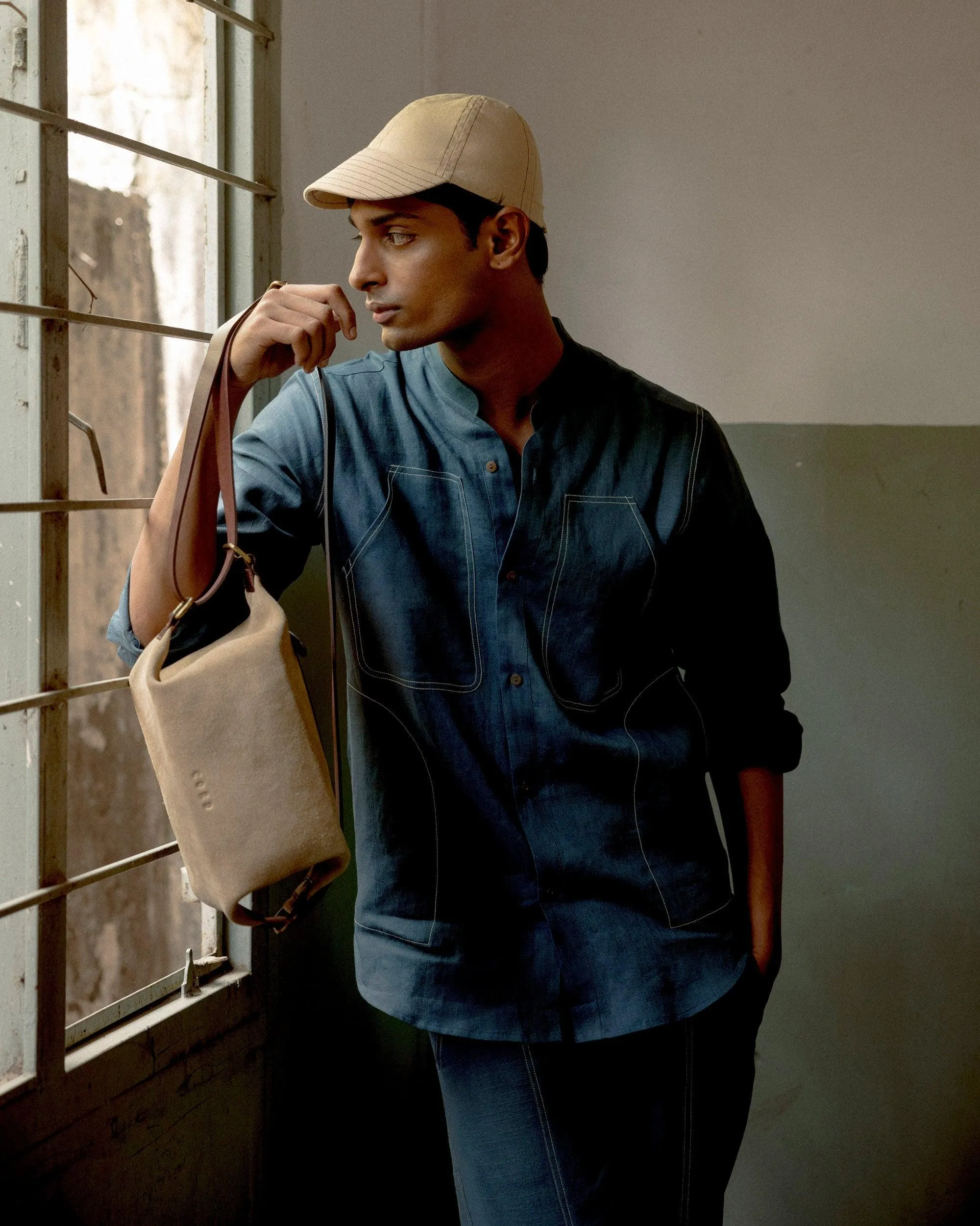 Premium Finish Stitch Collarless Shirt