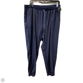 Water Resistant Finish WindResistantMaterial Athletic Pants By Fabletics In Blue, Size: Xl