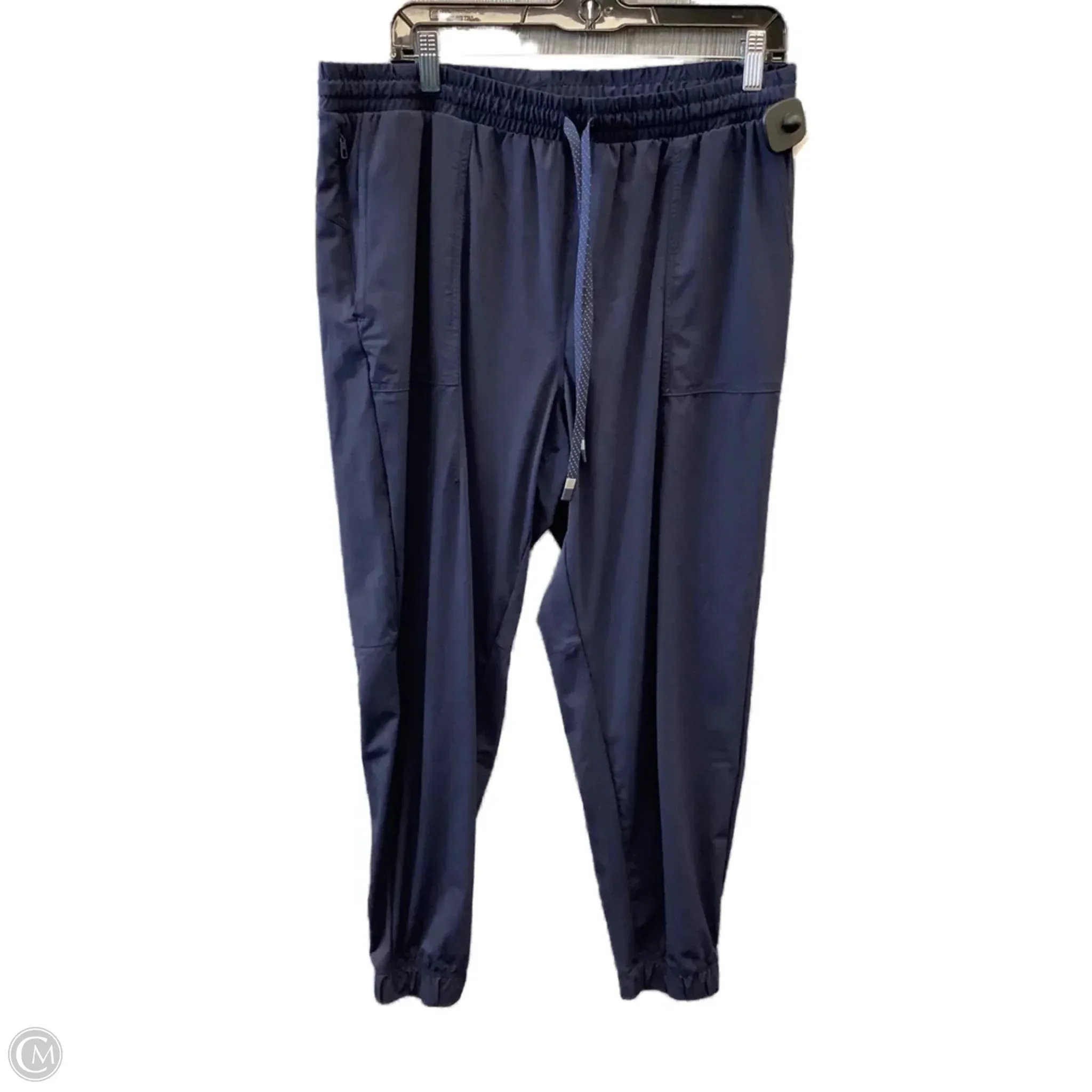 Water Resistant Finish WindResistantMaterial Athletic Pants By Fabletics In Blue, Size: Xl