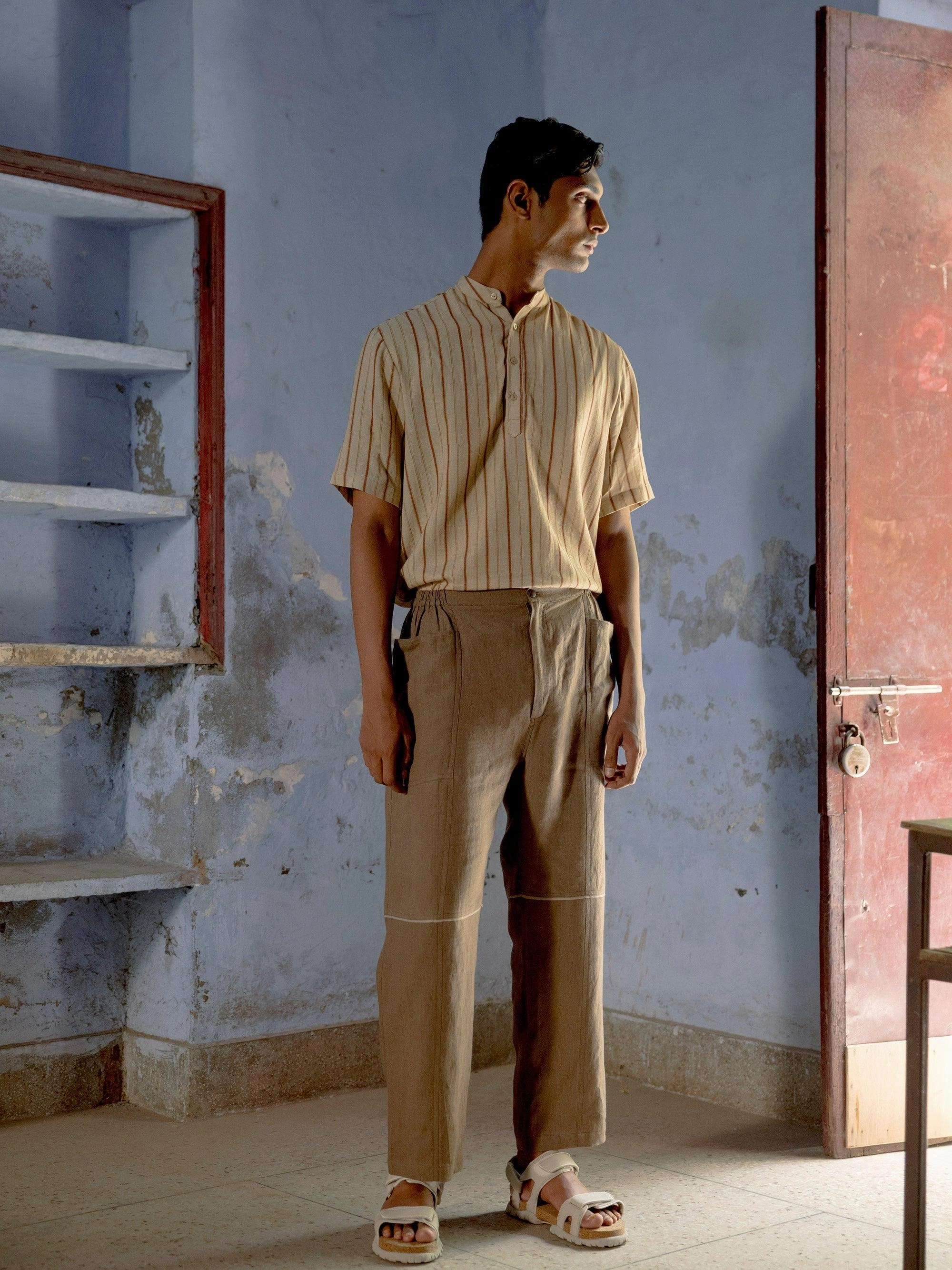 Seamless Design All Day Use Relaxed Linen Pants