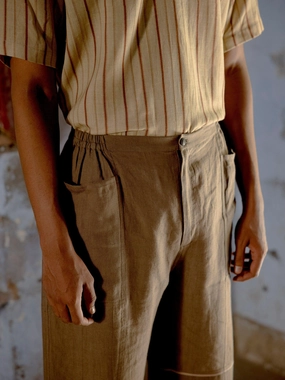 Easy Access StaticDissipativeFabric Relaxed Linen Pants