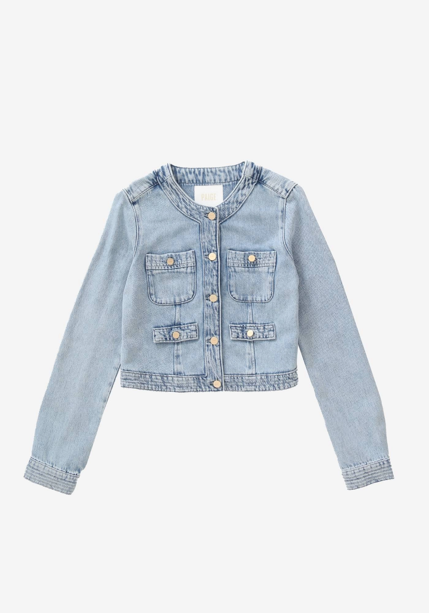 Paige Jeans Kiya Jacket in Doreen Neutral Look