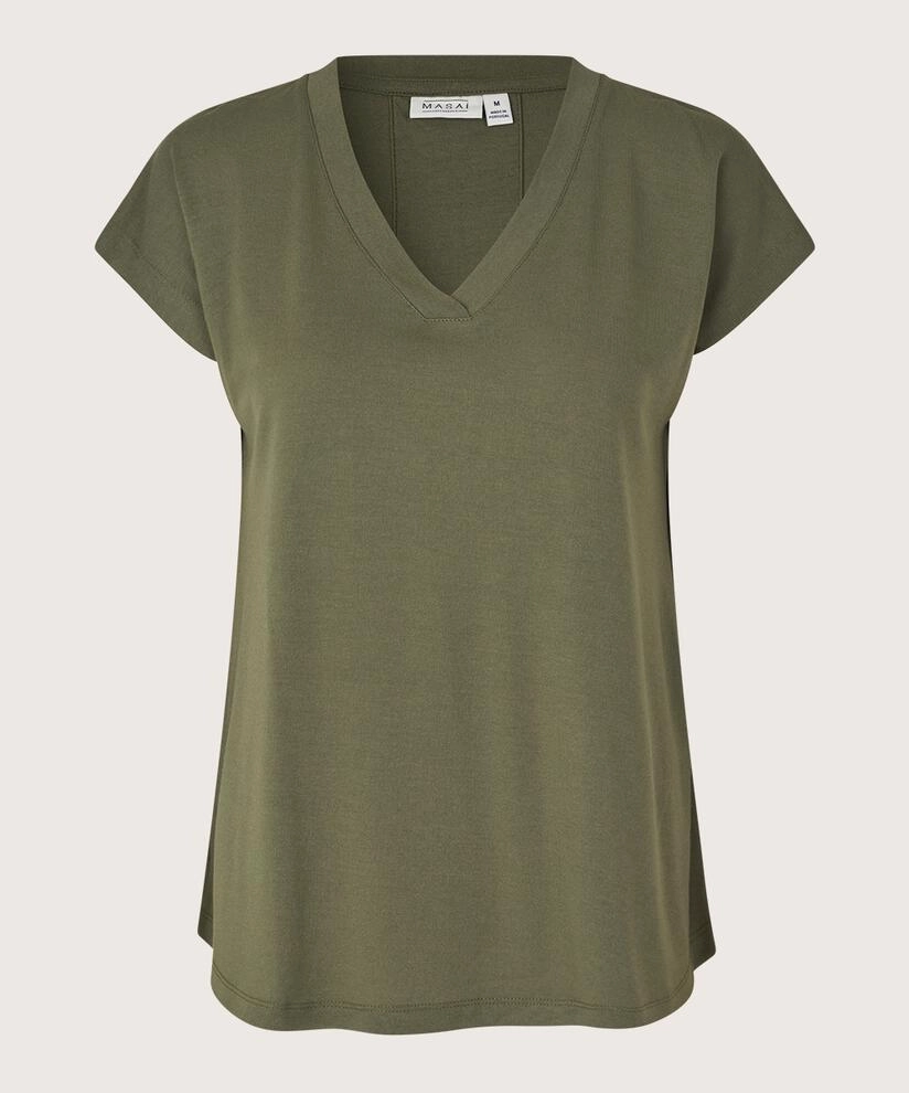 Relaxed Look Midweight Texture 1002960 MaEfa Top - Dark Lichen Green