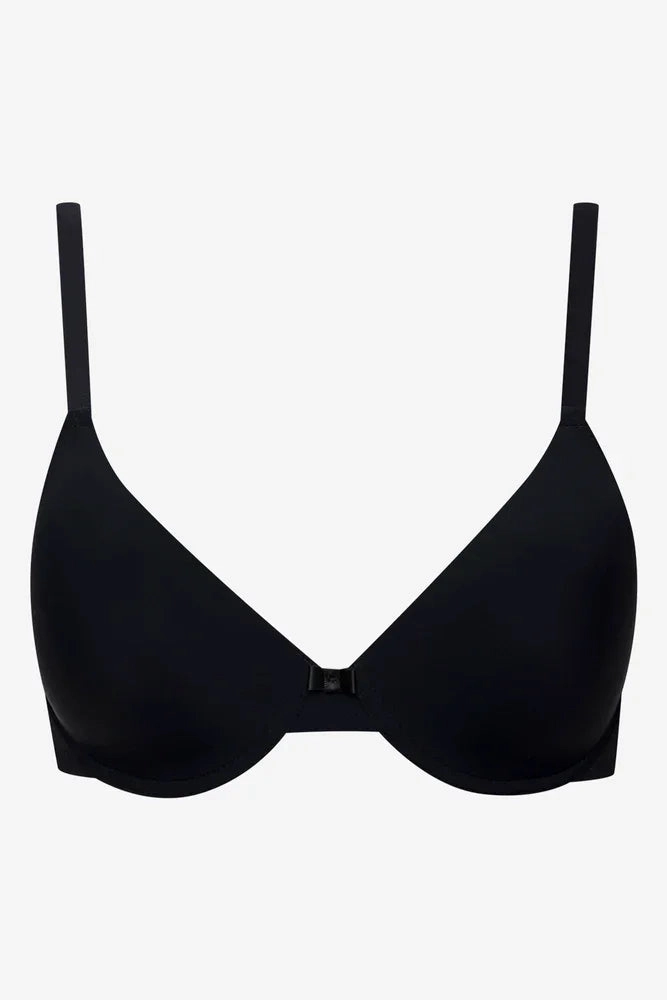 Solid sports outfit Orange 2 Pack Smooth T-Shirt Bras Black And Natural