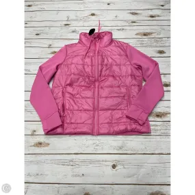 Insulated Lining Athletic Jacket By Avia In Pink, Size: M