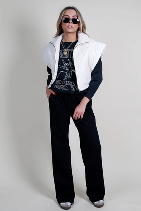 SUNDAYS | Rhea Vest - Cream Lightweight Layer
