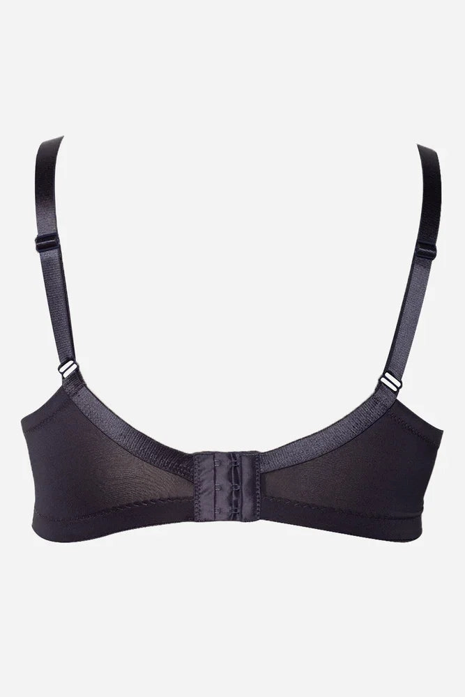 Supportive Closure 2 Pack Lace Non Padded Wirefree Bra Black And Pink