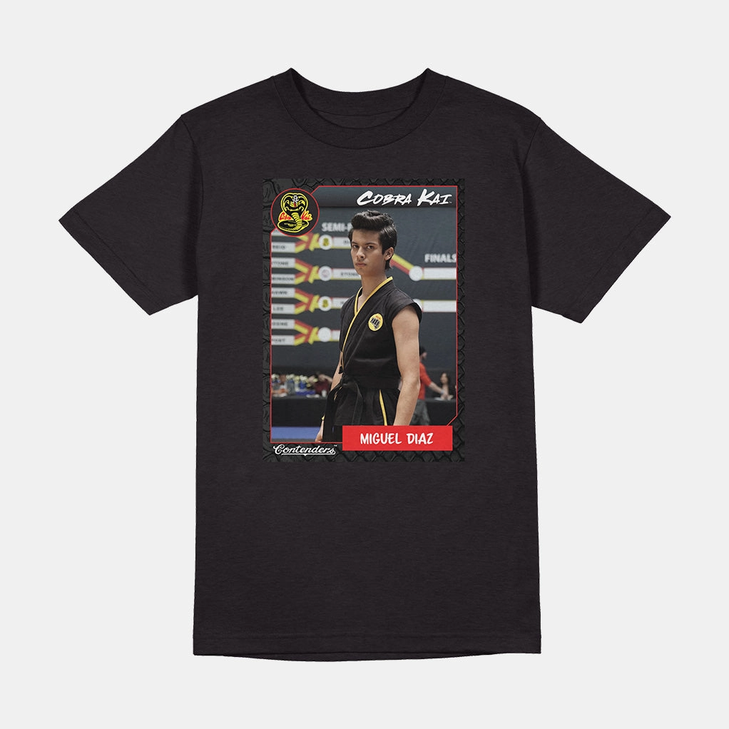 COBRA KAI MIGUEL CARD SHORT SLEEVE SHIRT Wrinkle Resistant Weave