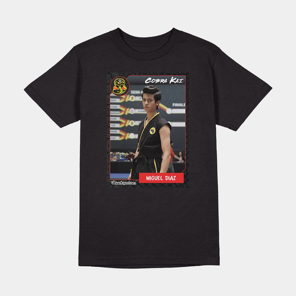 COBRA KAI MIGUEL CARD SHORT SLEEVE SHIRT AntiFade Treatment Stretch Technology