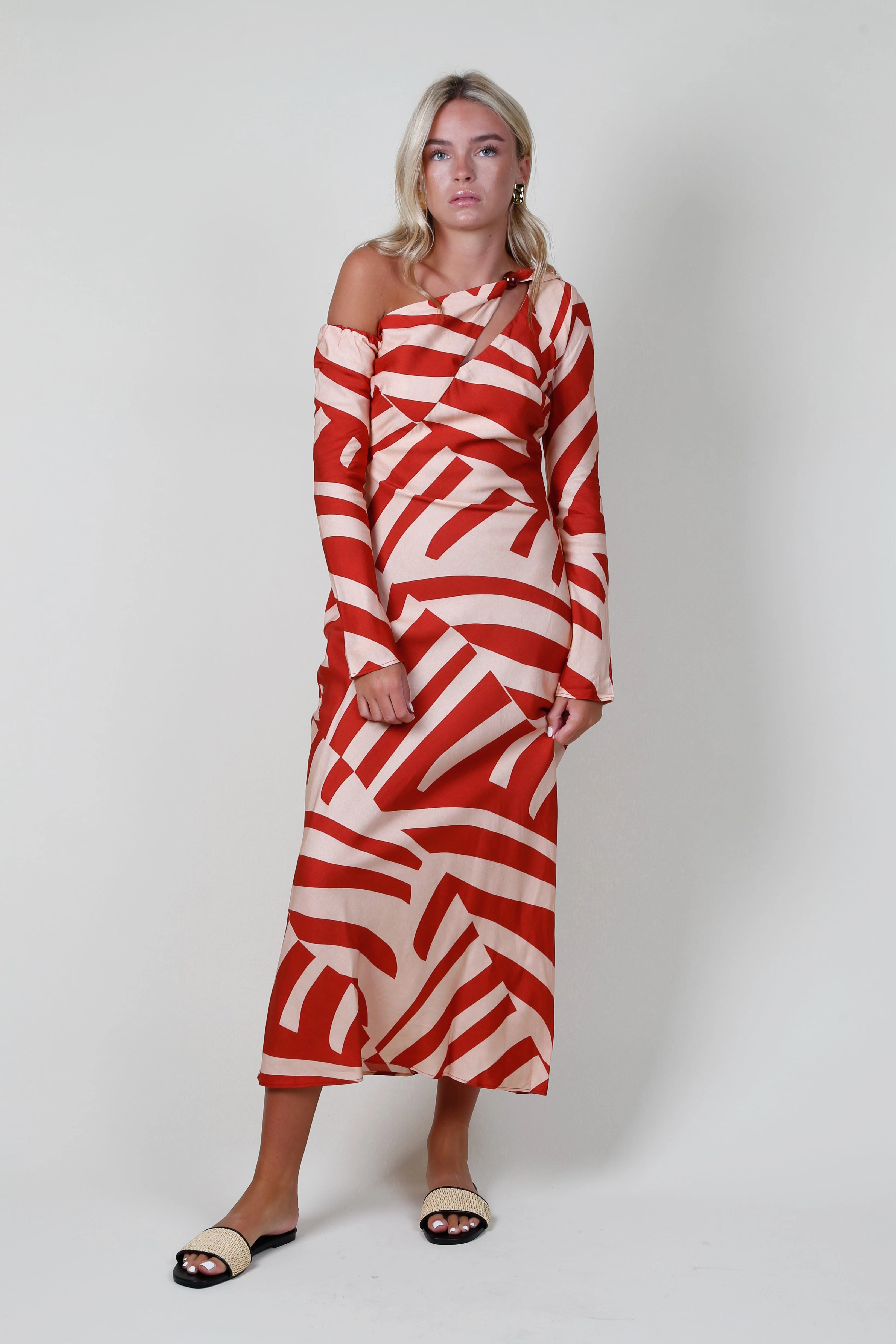 Chill Detail Balanced feel MON RENN | Tropico Midi Dress - Tropico Print