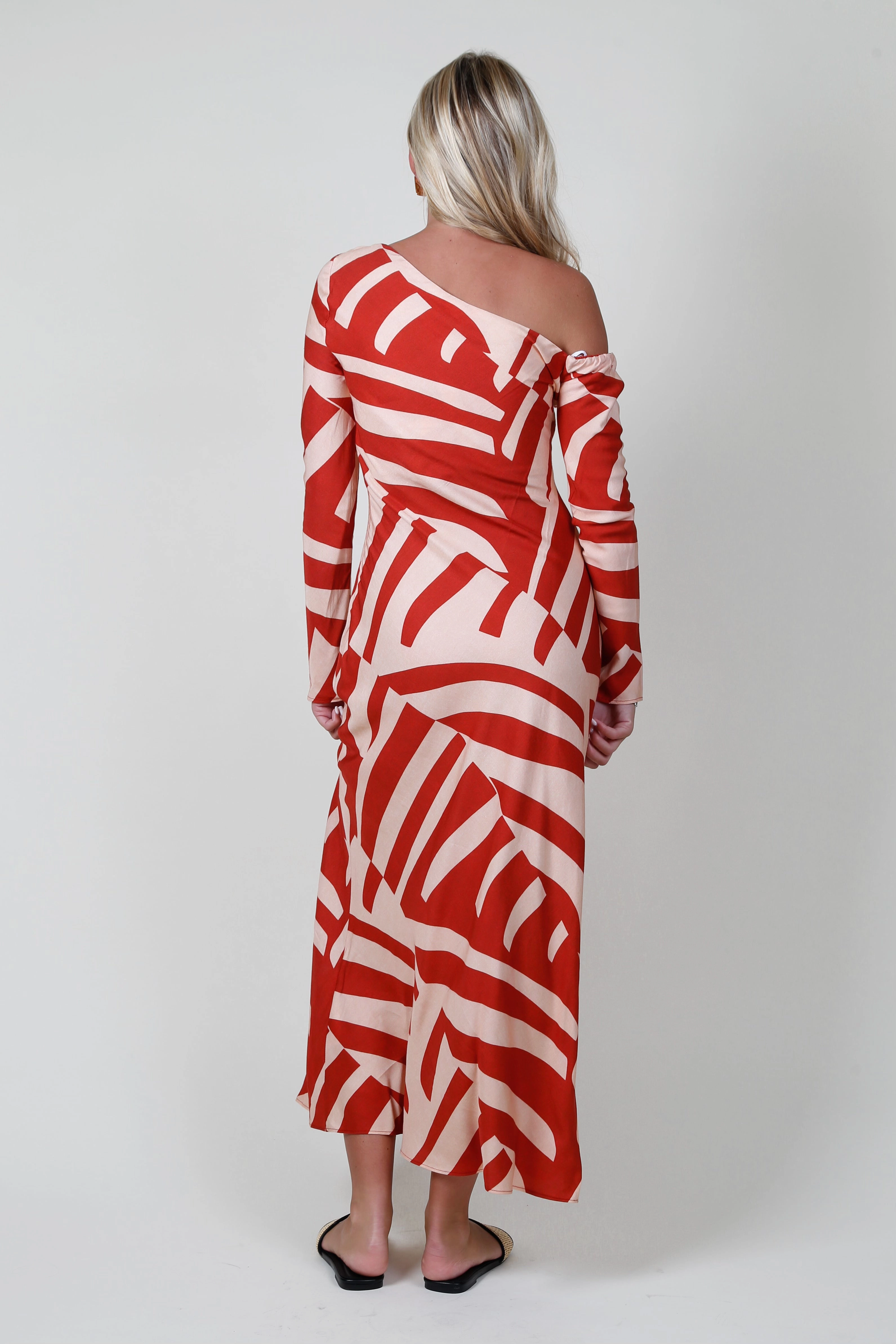 MON RENN | Tropico Midi Dress - Tropico Print Breathable Material Relaxed Layers