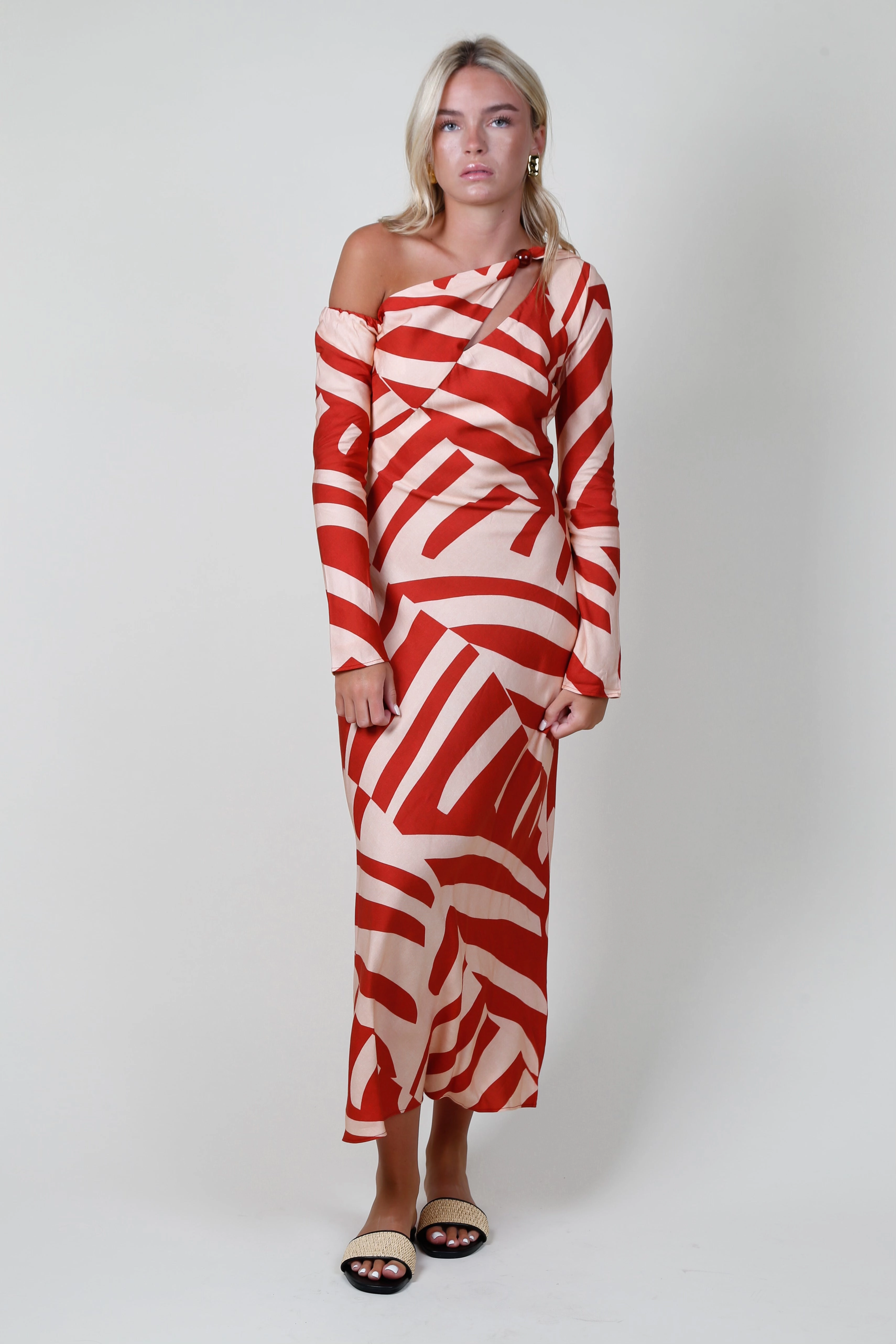 MON RENN | Tropico Midi Dress - Tropico Print Square-Neck summer look