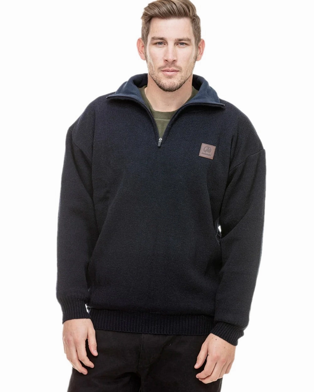 Swanndri Mens Rhino Stormshield Wool Jersey With Windproof Lining Cozy Moments Cold Season