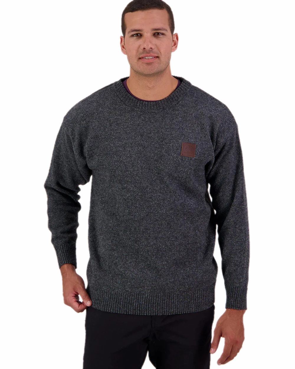 Touch Of Soft Non Irritating Seams Swanndri Mens Seafarer Wool Crew Neck Jersey