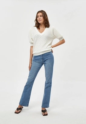 PC1718 Rosalia Puff Sleeve Sweater - Cloud Dancer Long Sleeve Tee
