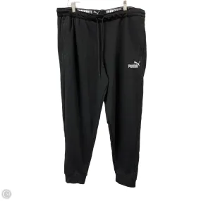 Athletic Pants By Puma In Black, Size: 2x StainResistantFinish Low Rise Fit