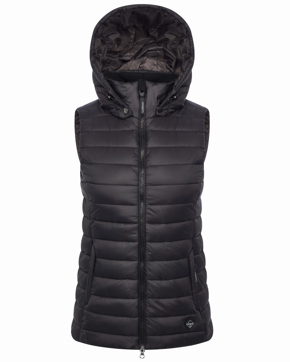Abrasion resistant Secure Chest Pocket LeMieux Tilly Hooded Puffer Gilet