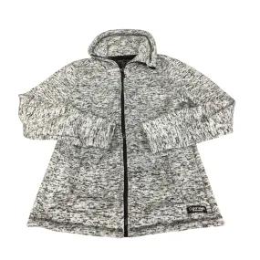 Athletic Jacket By Calvin Klein Performance In Grey, Size: S Flexible Elasticity Faux Fur Collar