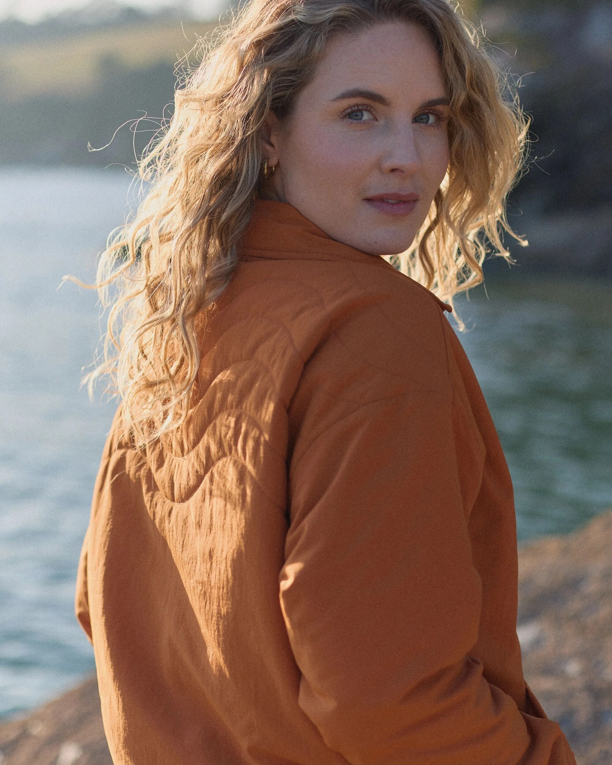 Reinforced Shoulder Protection Tasi Recycled Insulated Jacket - Sunset Orange