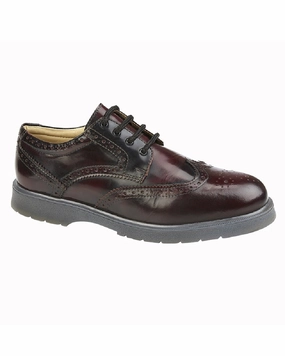 Brogue Detail High Quality Material Grafters Mens 4 Eye Wing Cap Brogue Gibson Shoes