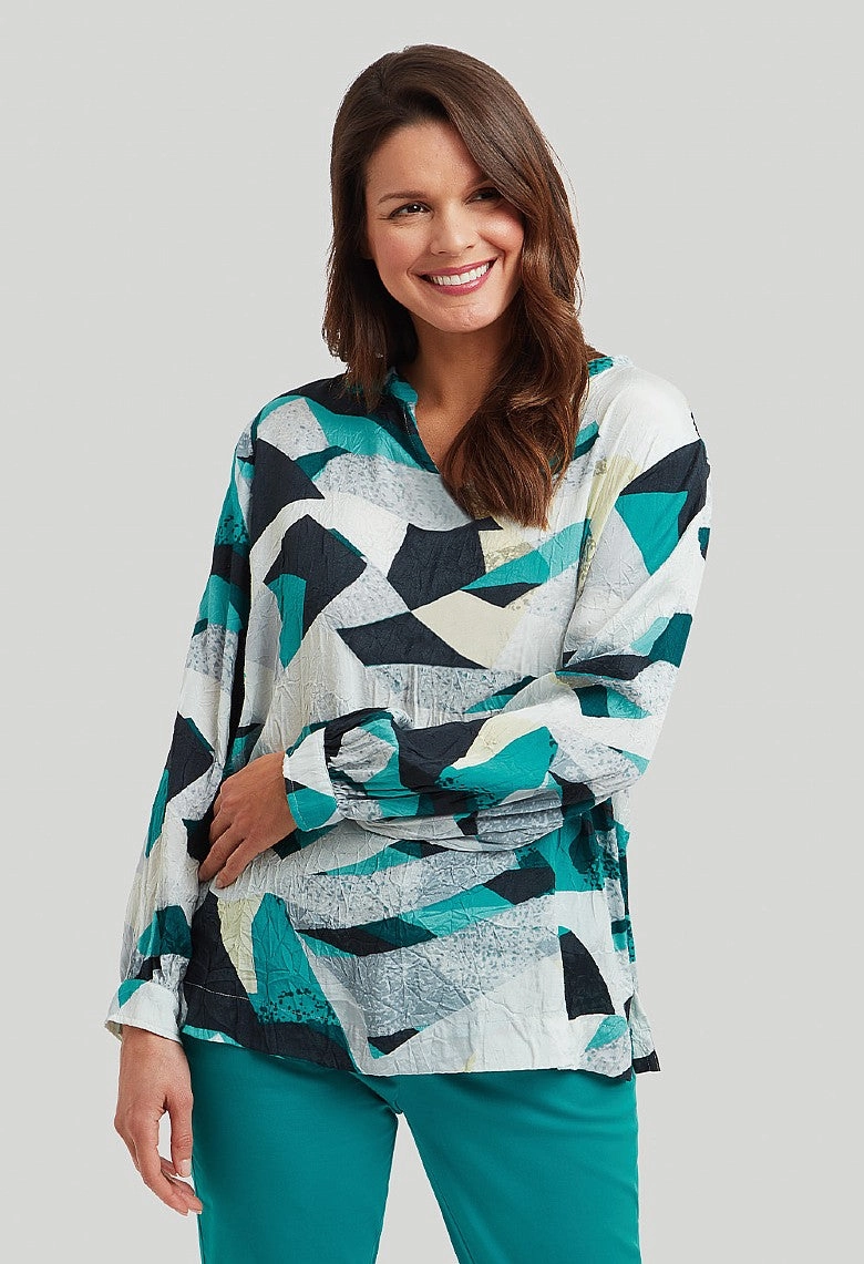 Lindsy Top Sultra Print ?C Blue Mix Hypoallergenic Textile Classic Tank