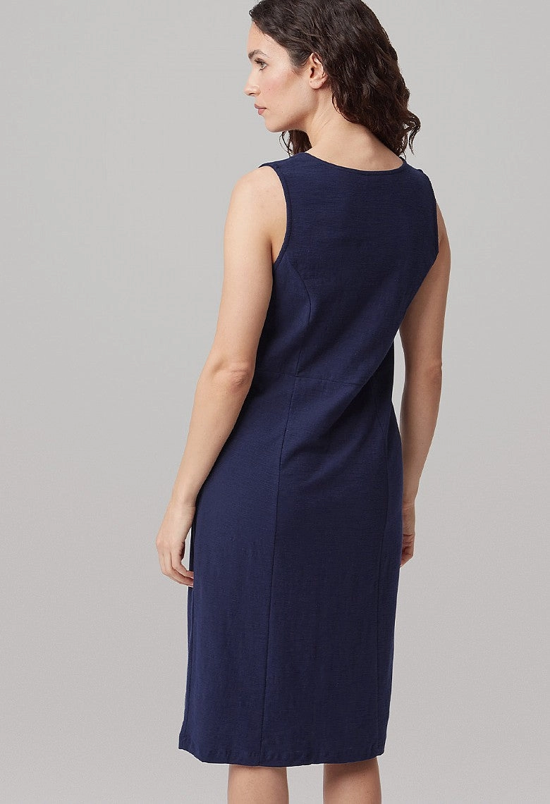 Teresa Dress - Navy  5152866SS Lounge Base Square-Neck