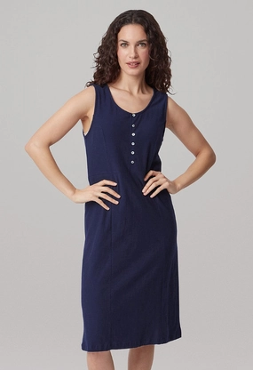 Teresa Dress - Navy  5152866SS ComfortFitDesign Elegant knee-length dress
