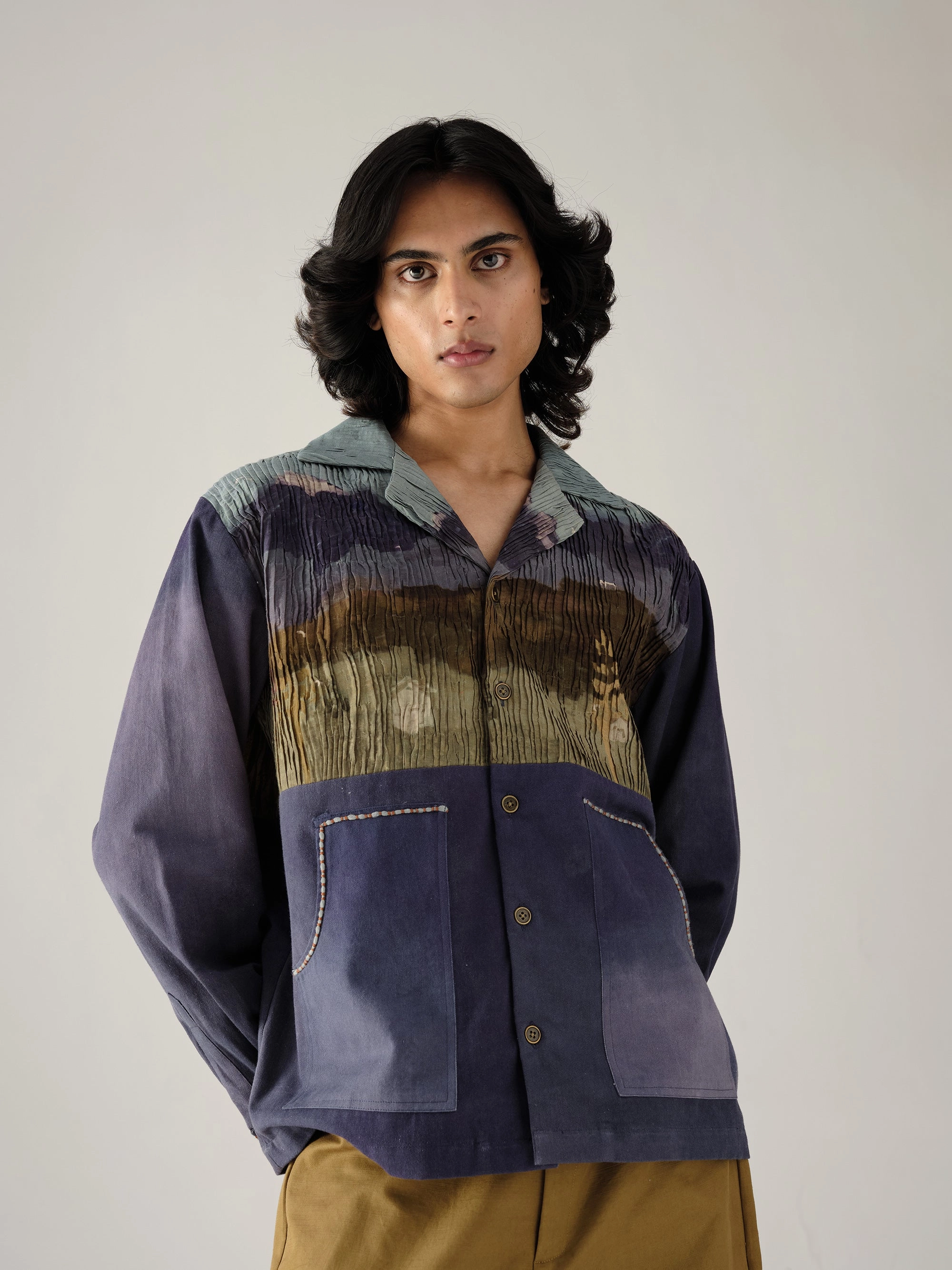 Sustainable Packaging Effortless Look Textured Blazer Set